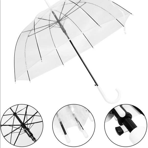 10 Clear Umbrellas - Picture 2 of 3